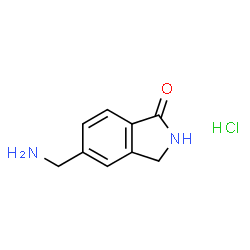 5-(氨基甲基)异吲哚啉-1-酮盐酸盐结构式