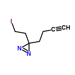 3-(But-3-yn-1-yl)-3-(2-iodoethyl)-3H-diazirine Structure