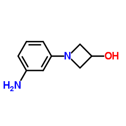 1-(3-Aminophenyl)-3-azetidinol Structure