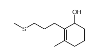 2-(3-methylthiopropyl)-3-methyl-2-cyclohexenol结构式