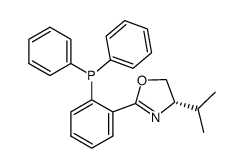 (4s)-(-)-4,5-dihydro-2-[2'-(diphenylphosphino)phenyl]-4-isopropyloxazole Structure