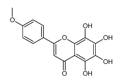 5,6,7,8-tetrahydroxy-2-(4-methoxyphenyl)chromen-4-one结构式