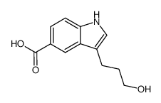 3-(3-hydroxypropyl)-1H-indole-5-carboxylic acid Structure