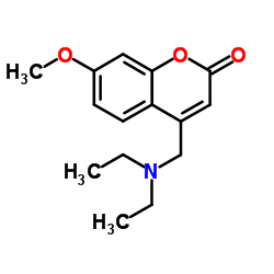 4-(N,N-Diethylaminomethyl)-7-methoxycoumarin Structure