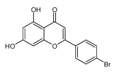 2-(4-bromophenyl)-5,7-dihydroxychromen-4-one结构式