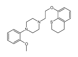 1-(2-((3,4-Dihydro-2H-1-benzothiopyran-8-yl)oxy)ethyl)-4-(2-methoxyphe nyl)piperazine结构式
