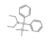 N,N-diethyl-2,2,2-trimethyl-1,1-diphenyldisilanamine Structure