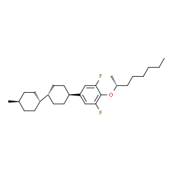 [4(R)-[trans(trans)]]-1,3-Difluoro-2-[(1-methylheptyl)oxy]-5-(4'-propyl[1,1'-bicyclohexyl]-4-yl)benzene picture
