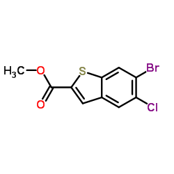Methyl 6-bromo-5-chloro-1-benzothiophene-2-carboxylate picture