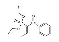 1-(diethylphosphoryl)propenyl phenyl selenoxide Structure