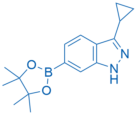 3-Cyclopropyl-6-(4, 4, 5, 5-tetramethyl-1, 3, 2-dioxaborolan-2-yl)-1H-indazole picture