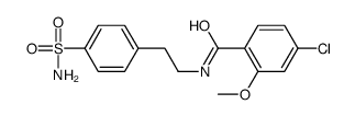 4-chloro-2-methoxy-N-[2-(4-sulfamoylphenyl)ethyl]benzamide Structure