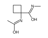 1-acetamido-N-methylcyclobutane-1-carboxamide结构式