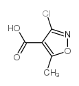 3-氯-5-甲基-4-异噁唑羧酸结构式