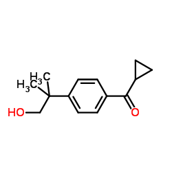 2-(4-(1-Oxo-1-cyclopropanyl)-phenyl)-2-methylpropanol Structure