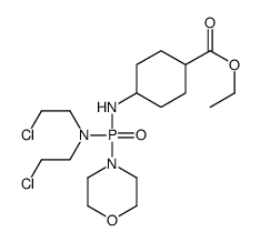 ethyl 4-[[bis(2-chloroethyl)amino-morpholin-4-yl-phosphoryl]amino]cycl ohexane-1-carboxylate结构式