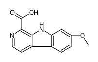 7-methoxy-9H-pyrido[3,4-b]indole-1-carboxylic acid结构式
