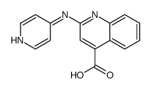 2-(pyridin-4-ylamino)quinoline-4-carboxylic acid结构式