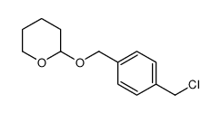 2-[[4-(chloromethyl)phenyl]methoxy]oxane Structure
