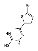 [(Z)-1-(5-bromothiophen-2-yl)ethylideneamino]thiourea结构式
