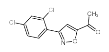 1-[3-(2,4-二氯苯基)异噁唑-5-基]-1-乙酮结构式