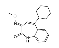 (Z)-5-CYCLOHEXYL-3-(METHOXYIMINO)-1H-BENZO[B]AZEPIN-2(3H)-ONE结构式