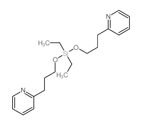 Pyridine,2,2'-[(diethylsilylene)bis(oxytrimethylene)]di- (8CI) Structure