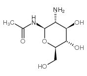 2-ACETAMIDO-2-DEOXY-BETA-D-GLUCOPYRANOSYLAMINE structure