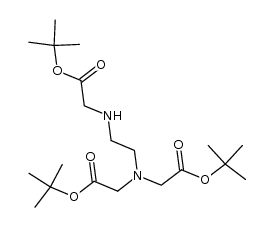 di-tert-butyl {[2-(bis(tert-butoxycarbonylmethyl)amino)ethyl]amino}bis(acetate) Structure