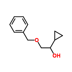 2-(BENZYLOXY)-1-CYCLOPROPYLETHANOL结构式