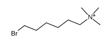 6-(N,N,N-trimethylammonio)hexyl bromide structure