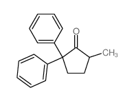 5-methyl-2,2-diphenyl-cyclopentan-1-one结构式