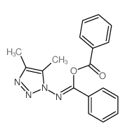 [(Z)-N-(4,5-dimethyltriazol-1-yl)-C-phenylcarbonimidoyl] benzoate结构式