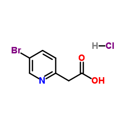 2-(5-bromopyridin-2-yl)acetic acid hydrochloride structure