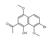 2-acetyl-7-bromo-4,8-dimethoxy-1-naphthol Structure