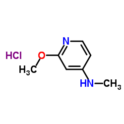 2-Methoxy-N-methyl-4-pyridinamine hydrochloride (1:1)结构式