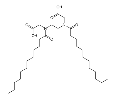 2-[2-[carboxymethyl(dodecanoyl)amino]ethyl-dodecanoylamino]acetic acid结构式