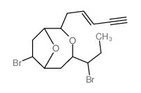 3,9-Dioxabicyclo[4.2.1]nonane, 7-bromo-4- (1-bromopropyl)-2-(2-penten-4-ynyl)- structure