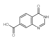 3,4-Dihydro-4-oxo-7-quinazolinecarboxylic acid structure