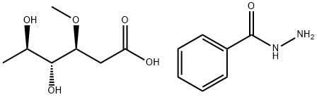 3-O-Methyl-2,6-dideoxy-D-ribo-hexonic acid 2-phenyl hydrazide结构式