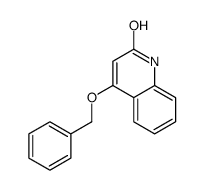 4-phenylmethoxy-1H-quinolin-2-one结构式