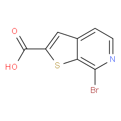 7-Bromothieno[2,3-c]pyridine-2-carboxylic acid structure