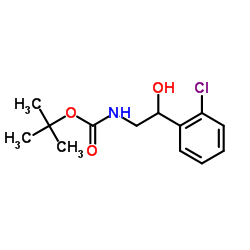 [2-(2-CHLOROPHENYL)-2-HYDROXYETHYL]-CARBAMIC ACID 1,1-DIMETHYLETHYL ESTER图片