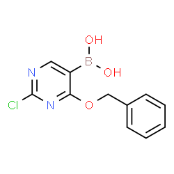 4-Benzyloxy-2-chloropyrimidine-5-boronic acid结构式