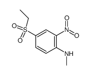 4-(ethylsulfonyl)-N-methyl-2-nitroaniline结构式