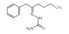 Hydrazinecarboxamide,2-[1-(phenylmethyl)pentylidene]- Structure