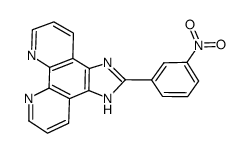 2-(3-nitrophenyl)imidazole[4,5f][1,10]phenanthroline结构式