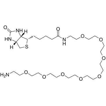 Biotin-PEG8-amine Structure