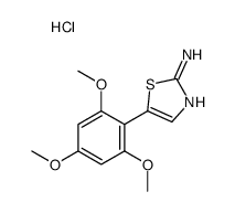 5-(2,4,6-trimethoxyphenyl)-1,3-thiazol-2-amine,hydrochloride结构式