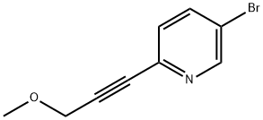5-bromo-2-(3-methoxyprop-1-ynyl)pyridine structure